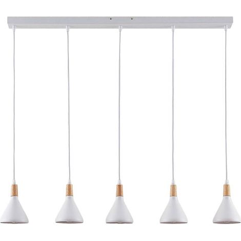 Lindby Lámpara colgante 'Arina' en Blanco de Metal (1/5)