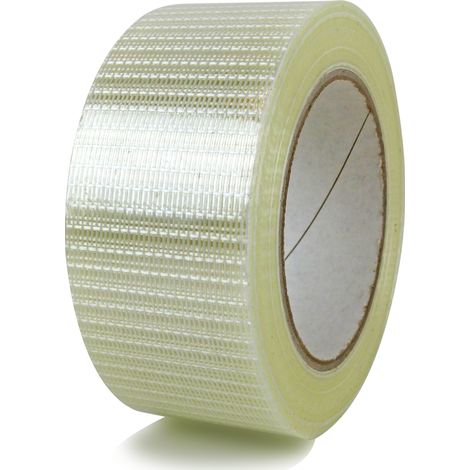 Lot de 6 Ruban adhésif armé chaîne et trame 50 mm x 50 M