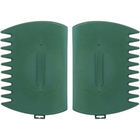 Green Mobility-Pelle à feuilles (lot de 2) - Pelle à feuilles portable pour jardin et cour - Râteau à main en plastique pour ramasser les feuilles et l'herbe (1/4)