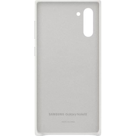 Étui Samsung Galaxy Note 10 en cuir blanc (1/4)