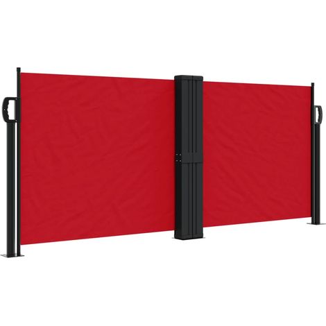 Auvent latéral rétractable rouge 100x1000