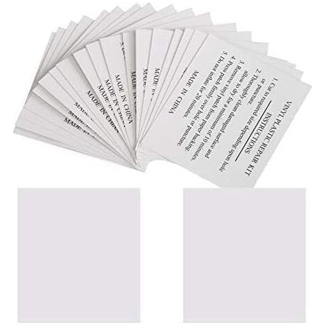 Lot de 30 Patchs de Réparation 5,5 x 6,5 cm Rustine de Réparation pour Piscines, Matelas, Bouées, Spas Gonflables (1/4)