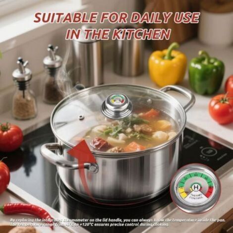 Poignée Couvercle - Filetage 5 mm - Pour Casserole Poele Ustensile Cuisine - Lot de 3 (1/5)