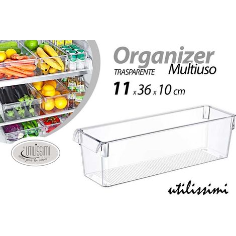 Contenitore Organizer Sovrapponibile Trasparente 36 x 11 x 10 cm Gicos (1/2)