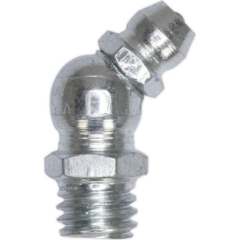 Gnm12 Graisse Mamelon 45 ° 8 x 1,25 mm Lot de 25