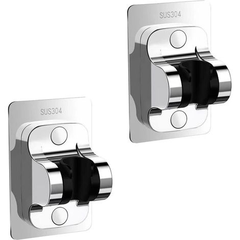 Bardusch-2pcs support de douche à main nouvellement amélioré, acier inoxydable SUS304 sans colle de forage support de douche à angle réglable support de douche, étanche