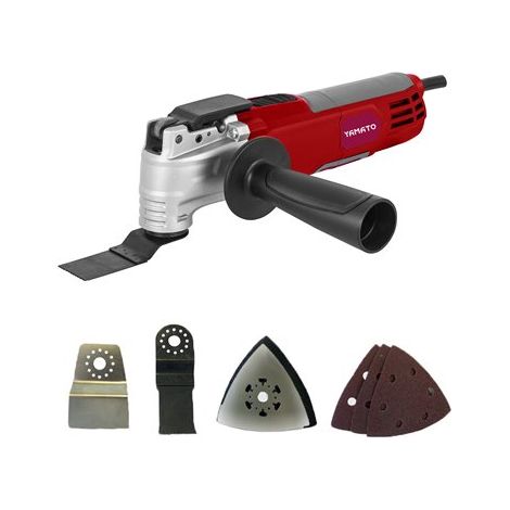 Yamato Utensile elettrico multifunzione 260 W con 4 accessori, Cranberry