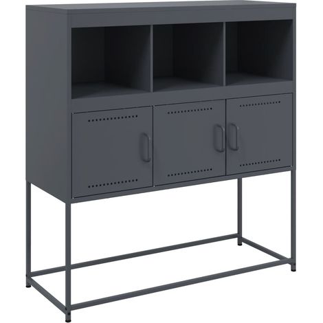 Maison Exclusive - Credenza Antracite 100,5x39x107 cm in Acciaio