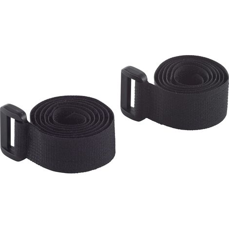 3008000 Sangles Velcro pour Câbles , Longueur 600 mm, 2 pièces, Noir