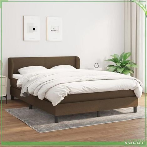 Sommier à lattes avec matelas - 3126088 - 140x200 cm - Matelas 20 cm ressorts ensachés - Tête de lit réglable (1/5)