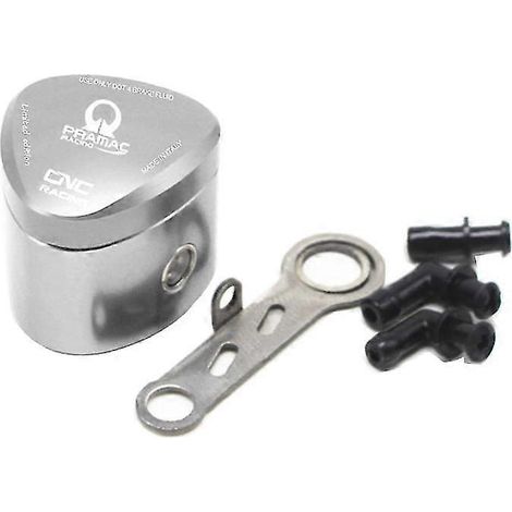 Réservoir universel de liquide de frein pour moto CNC avec support + support pour Ducati 1098 696 848 795 1199 - argent (1/5)