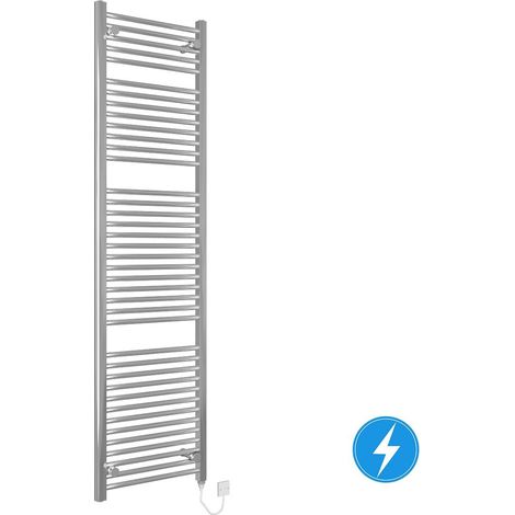 Bathroom Electric Heated Towel Rail 1800 x 500 Straight Manual 800W Chrome (1/5)
