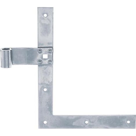 ALBERTS Fensterladen-Winkelband, gerade, oben, gelb verzinkt, HxL 250x200mm, Rolle Ø13mm (1/4)