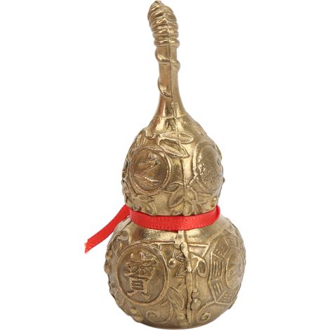 Skulptur aus Messingkürbis, chinesischer Glücksbringer, handgefertigt mit außergewöhnlicher Handwerkskunst, ideal zur Bürodekoration. (1/5)