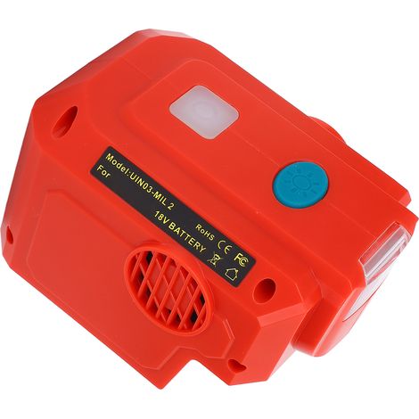 Convertisseur portatif 200W avec éclairage LED 200LM pour batteries lithium 18V 48 11 1828 48 11 1815 48 11 1840 48 11 1850 48 11 1860 48 11 1890 (1/5)