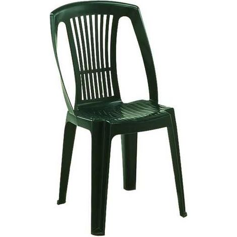Progarden – Chaise de jardin empilable en résine 100 % recyclable – Résistante aux intempéries et à la moisissure – Dimensions 46x53x86 cm