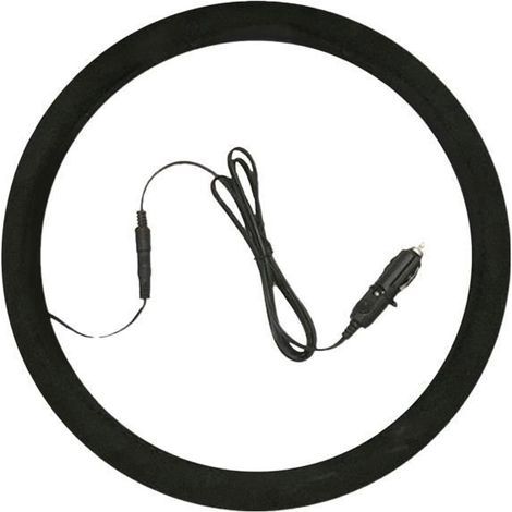 Coprivolante per auto, coprivolante riscaldato per le mani, universale per l'inverno, nero (1/3)