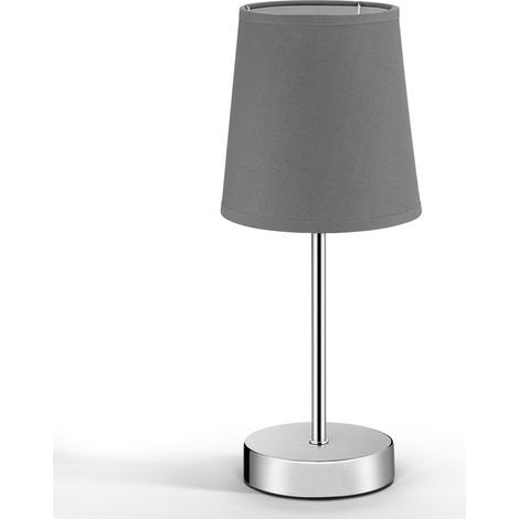Monzana Lampada da Comodino 32cm Paralume in Tessuto Abatjour da Tavolo Luce Soffusa da Lettura (1/5)