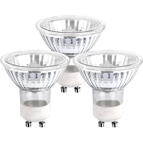 Lot de 3 Ampoule GU10,50W,Blanc chaud 2550K,Spectre complet,Céramique et verre,Maison et plantes (1/5)
