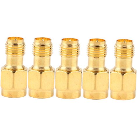 Ensemble de 5 adaptateurs coaxiaux RF SMA mâle vers RP SMA femelle