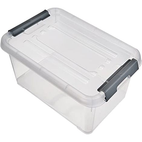 Curver 243803 Scatola di immagazzinaggio HANDY impilabile (L x L x A) 294 x 194 x 150 mm Trasparente, Argento 1 pz. (1/4)