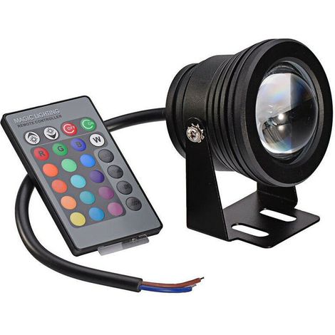 Unterwasser-LED-Strahler, IP67 wasserdicht, RGB-Unterwasserbeleuchtung, 10-W-LED-Strahler für die Gartenbeleuchtung mit Springbrunnen und Pool (1/4)