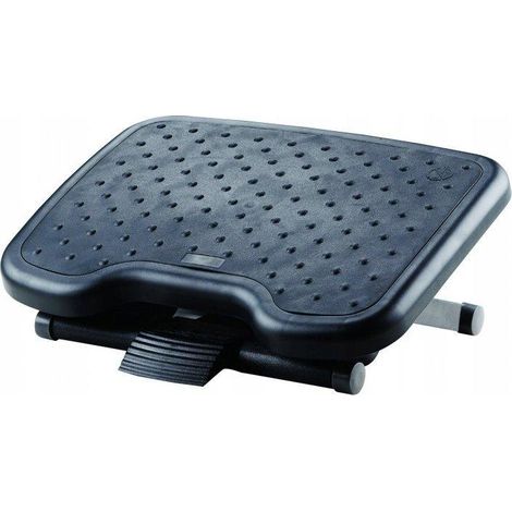 Q-Connect Poggiapiedi Nero Regolabile Ufficio Comfort