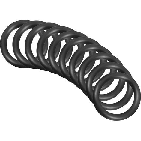 35x25x5mm Nitrile Rubber O-Rings 10 Pieces Round Black (1/5)