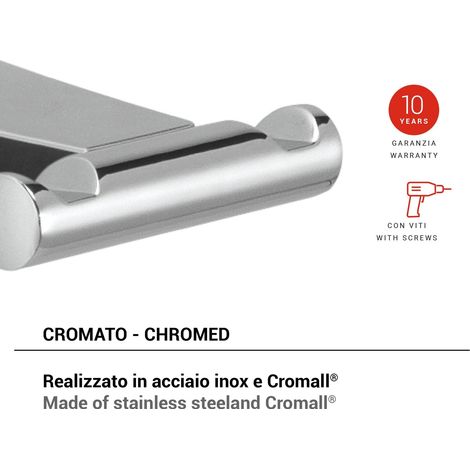 GEDY TN261300000 TONALE Percha Cromo - ref: TN261300100