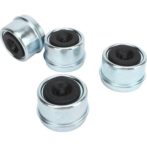 4 pièces chapeaux de moyeu de remorque, cache-poussière galvanisé, robuste, compatible essieu 2000 à 3500 lb, bateau, caravane, camping-car (1/5)
