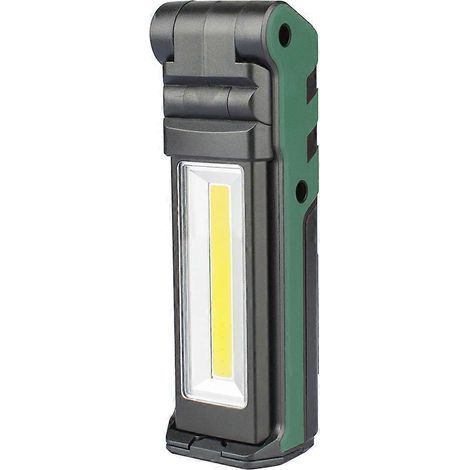 Lampe de travail LED COB à intensité variable, lampe torche rechargeable USB avec aimant et crochet, lampe d'inspection avec batterie externe pour réparations automobiles - JBMEDIA (1/4)