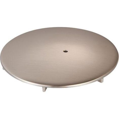 Coperchio ottone acciaio spazzolato per piletta doccia Low Round  Tecom