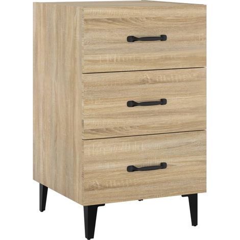 Maison Exclusive - Comodino Rovere Sonoma 40x40x66 cm in Legno Multistrato