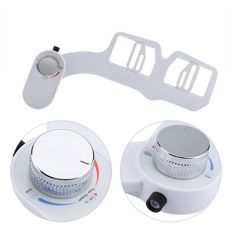 [Bidet-Aufsatz] Hygienisches Wasser-Bidet für Toiletten, nicht-elektrisches Modell, 15/16 Zoll nordamerikanischer Standard, Kunststoffmaterial, Farbe Weiß, Universalgröße (58-207 mm), mit Intimwaschfu (1/5)