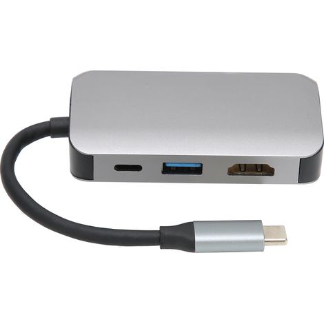 Station d'accueil 4 en 1 Type‑C vers HDMI, PD, USB et VGA - Adaptateur Multimédia Universel (1/5)