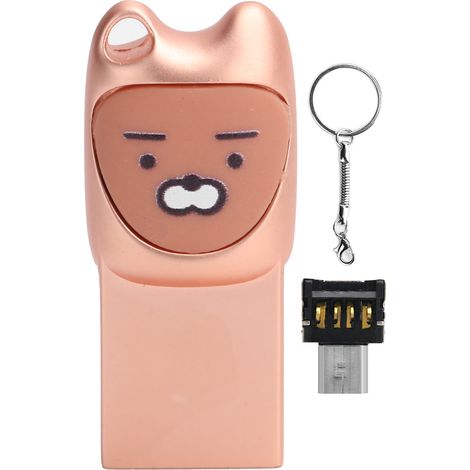 Lecteur de Cartes USB Portable Mignon en Forme de Personnage Animé, Mémoire Flash 16G Rose Gold (1/5)