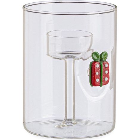 Bizzotto Portacandela Lavish con Regalo di Natale H 12 Cm D 9 Cm con Scatola Regalo (1/2)