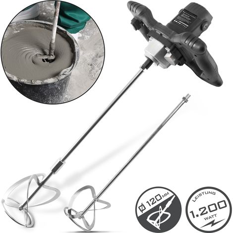 STAHLWERK Agitatore per mortai 1200 W 850 rpm con frusta aggiuntiva