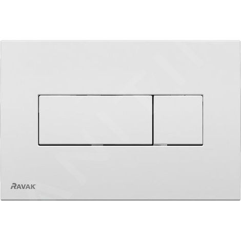Ravak UNI - Plaque de déclenchement pour 2 volumes de chasse, blanc X01457