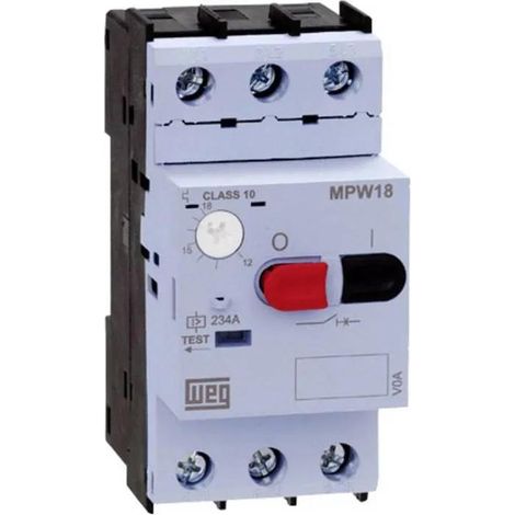 Weg MPW18-3-U010 interruptor automático negro 10 A protección motor