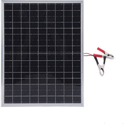 Ortviai Panneau Solaire Portable 15 W, Mono-cristallin, étanche, pour voiture, camping-car, bateau et moto (1/5)