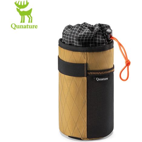 Sacoche bandoulière pliable (kaki), sacoche de guidon, sacoche isotherme pour cadre de vélo (1/5)