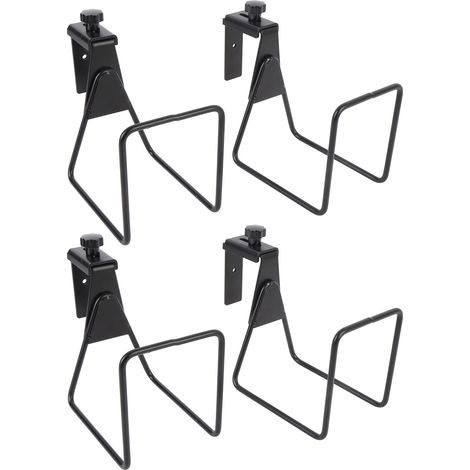 Lot de 4 supports tuyau d'arrosage robustes en acier allié muraux jardin (1/5)