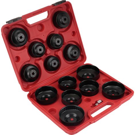 16pc Oil Filter Socket Removal Tool Set for VW Audi BMW Mercedes 65-100mm (1/5)