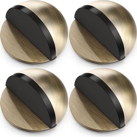 Butées de porte en caoutchouc – Butées de sol adhésives – Jeu de 4 pièces, bronze