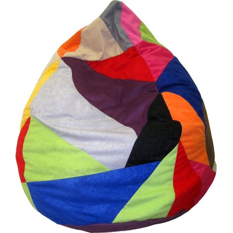 Heunec 670891 – Pouf Patchwork 120 L, Multicolore