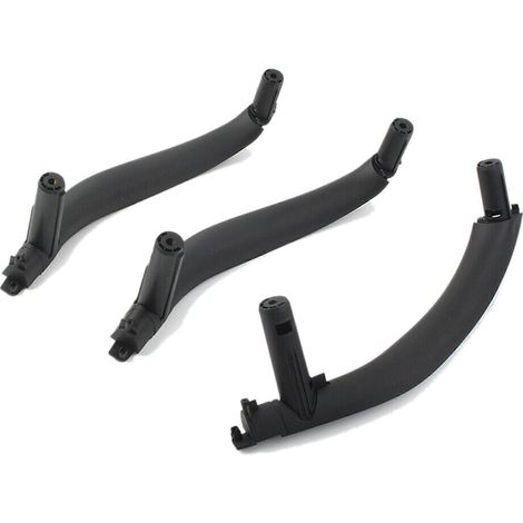 Cache de poignée de porte intérieure 51417292243 51417292244 pour BMW X5 X6 F15 F16 RHD 2014-2018 (3 pièces, noir) (1/5)