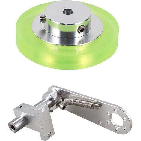 Roue de Mesure D'Encodeur Industriel en PolyuréThane Aluminium 200 Mm avec Support Type 20