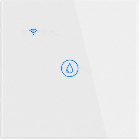 Tuya Smart Life 40A WLAN-Touchschalter für Warmwasserbereiter, Timer, Sprachsteuerung, Glasfront, Wandbedienfeld, Weiß (1/5)
