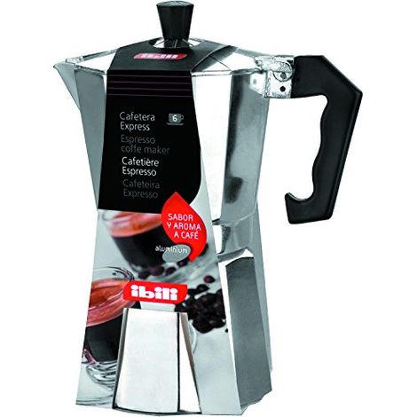 Macchina da caffè Ibili Express Bahia argento alluminio 3 tazze